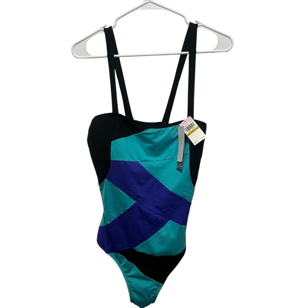 Jag One Piece Swimsuit Size 14 Tummy Control‎ Colorblock NWT